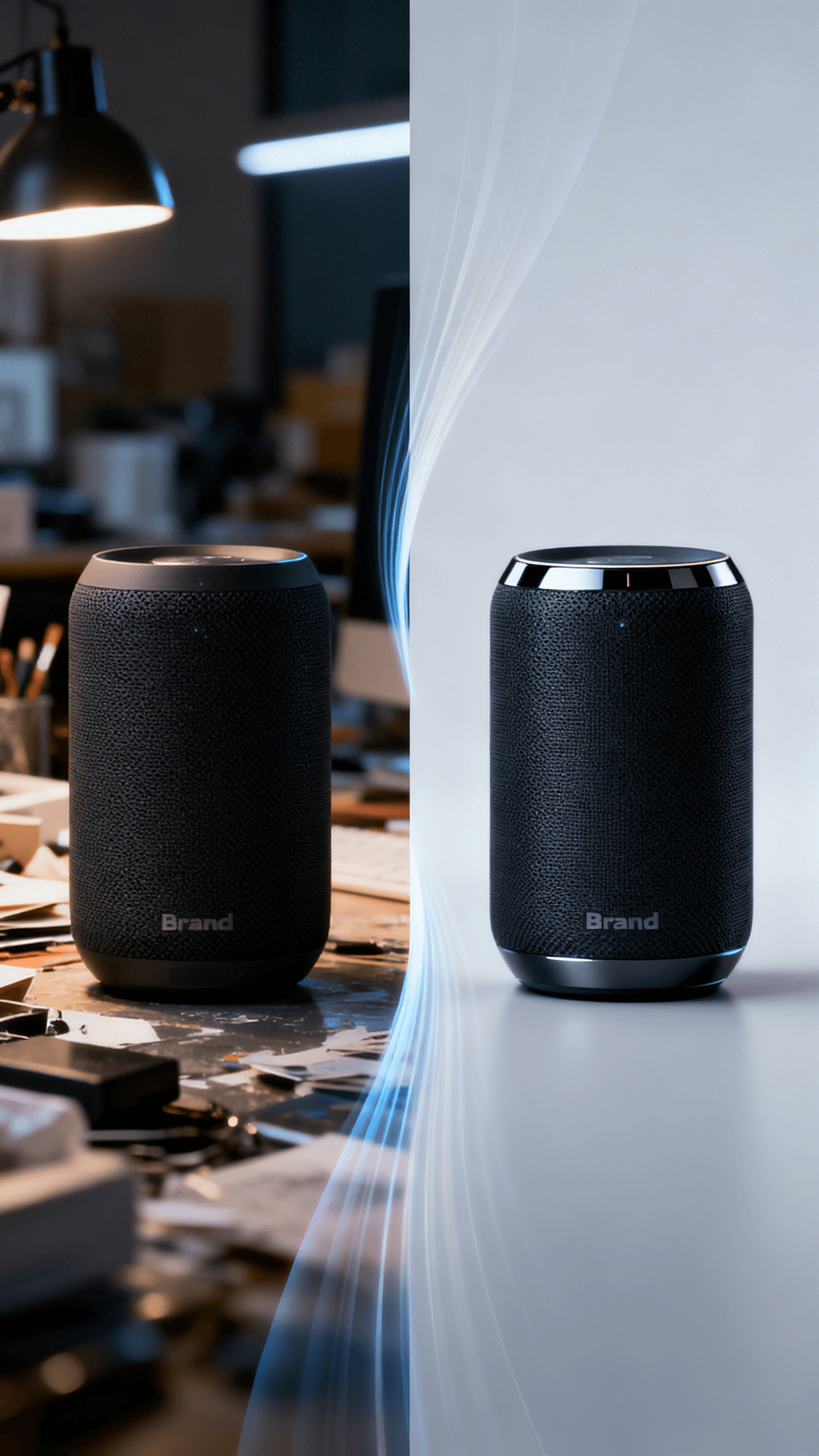 NamiGo X product transformation visual for a smart speaker